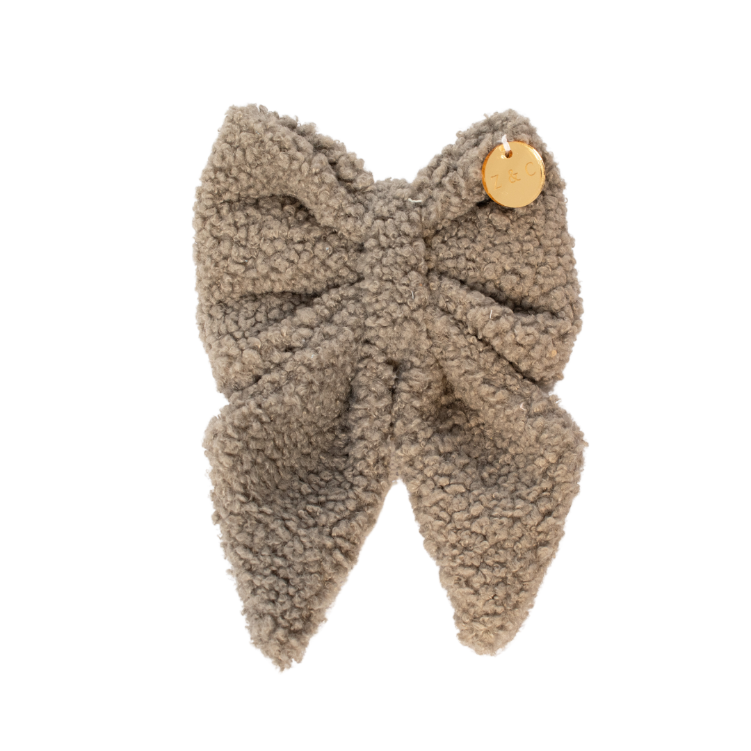 Ash Teddy Sailor Bow