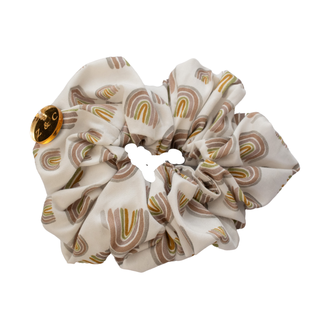Pastel Rainbow Lux Scrunchie
