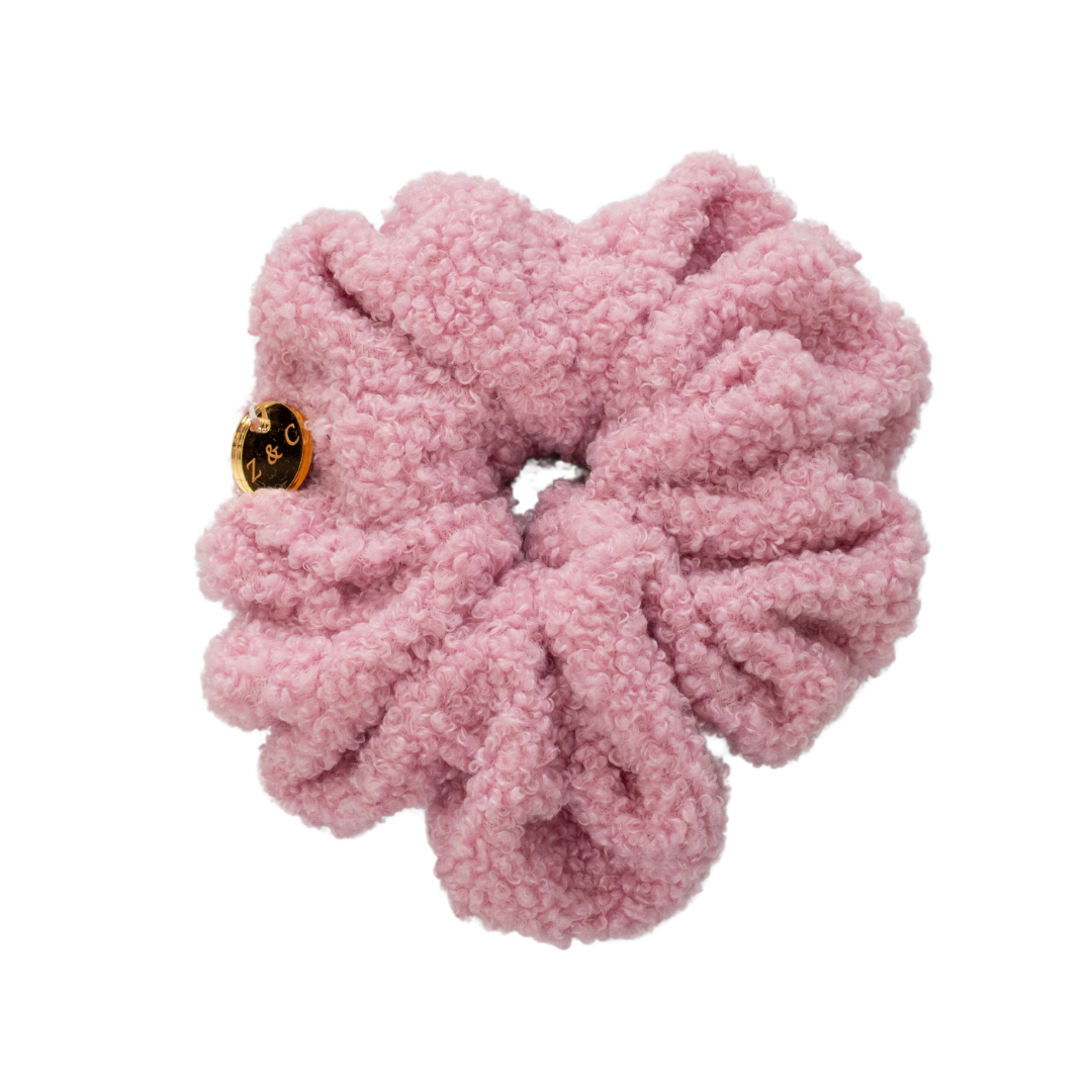 Pink Teddy Lux Scrunchie