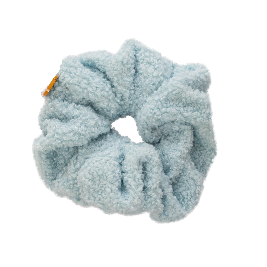 Blue Teddy Lux Scrunchie