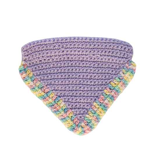 Lilac Crochet Bandana (Small)
