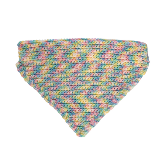 Multi-Coloured Crochet Bandana (Large)