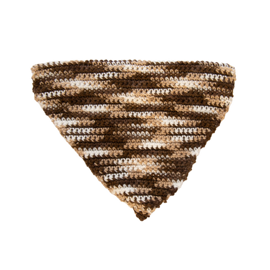 Brown Crochet Bandana (Large)