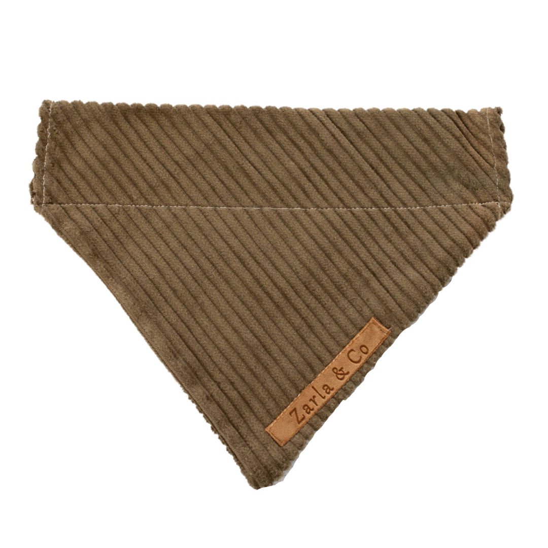 Olive Corduroy Bandana