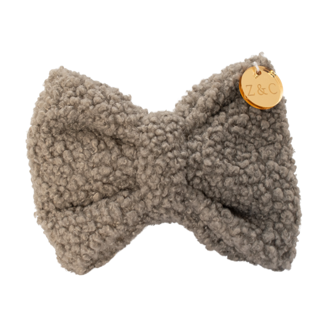 Ash Teddy Bow Tie
