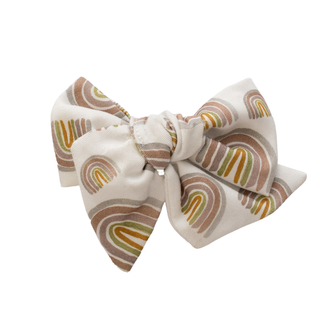 Pastel Rainbow Hair Bow