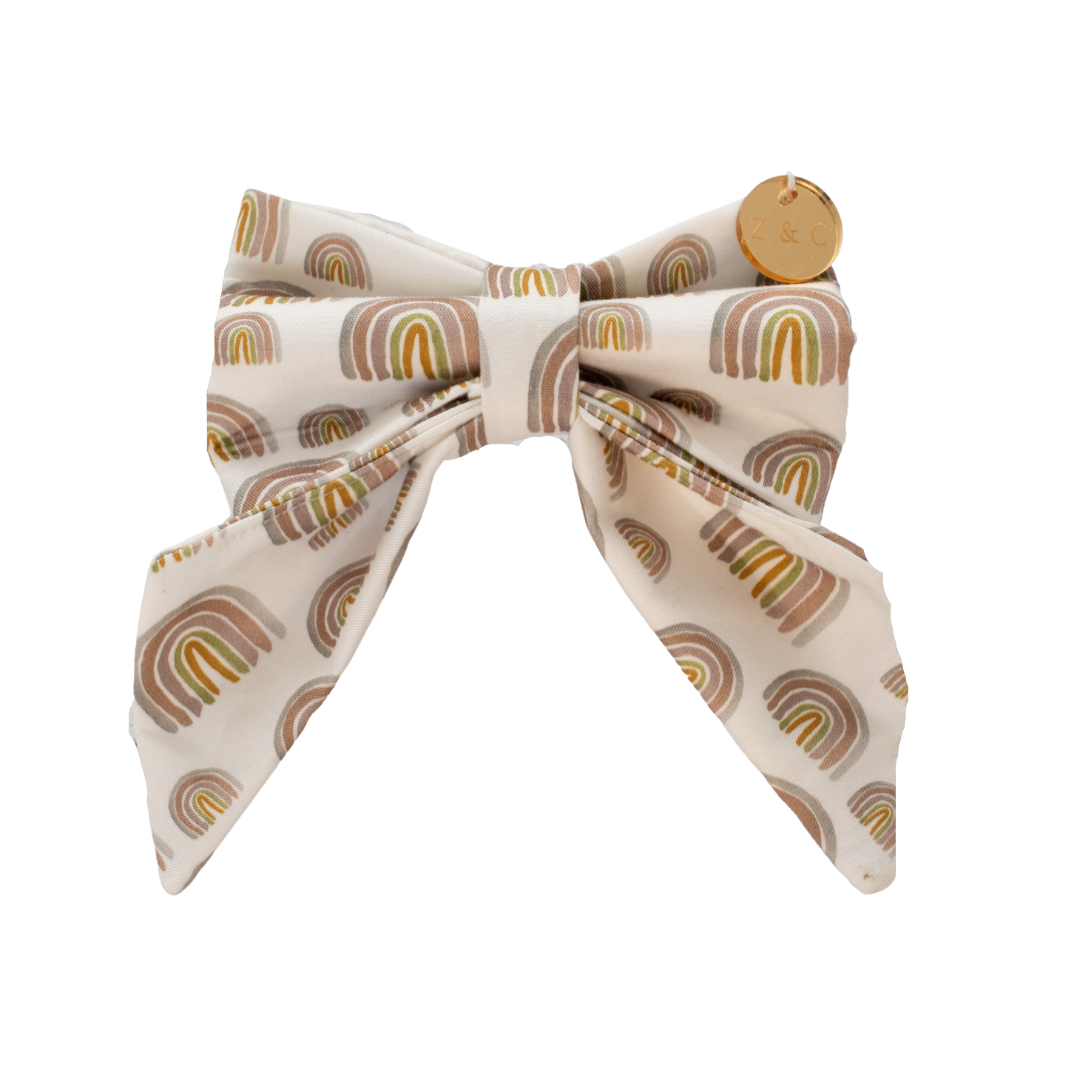 Pastel Rainbow Sailor Bow