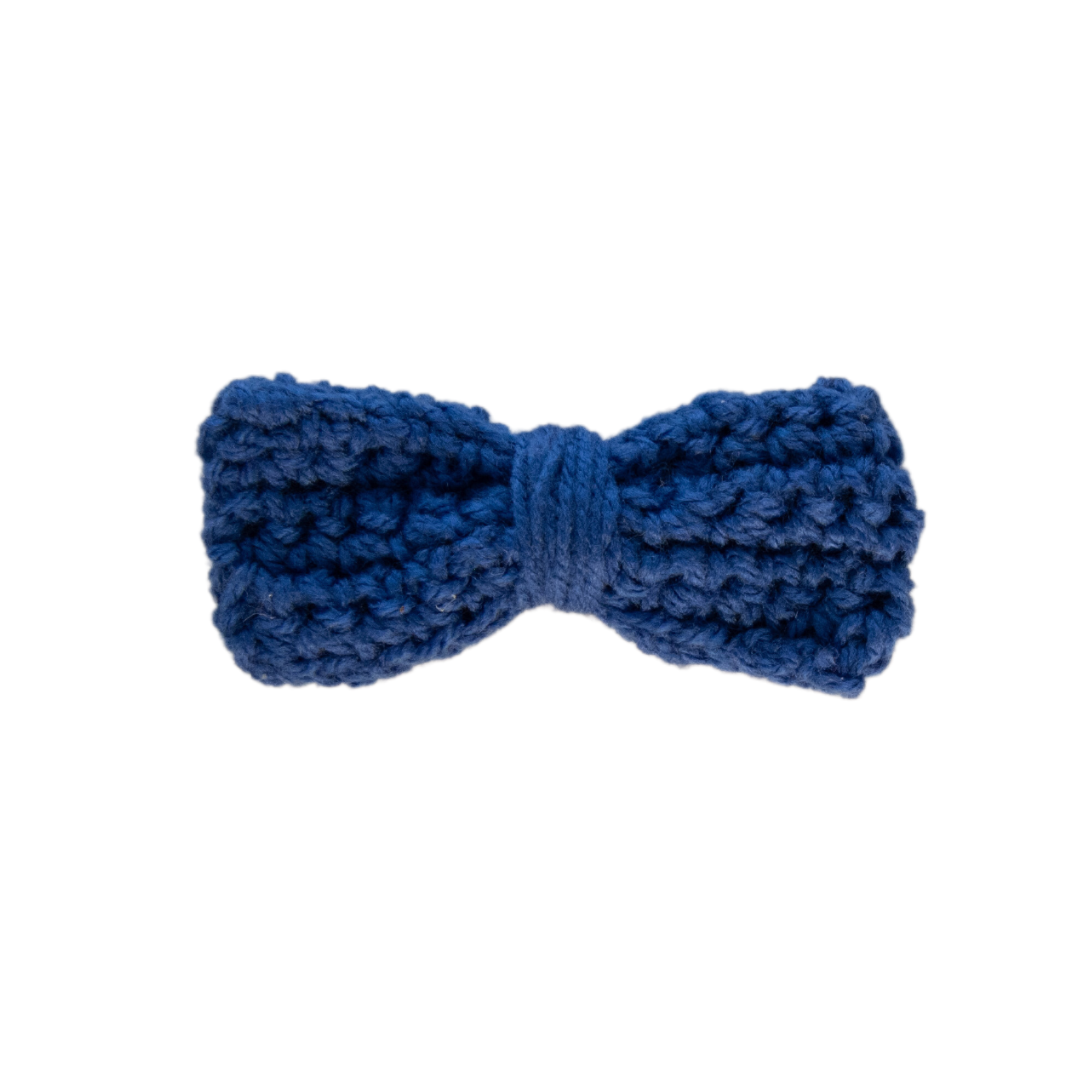 Royal Blue Crochet Bow Tie (Small)