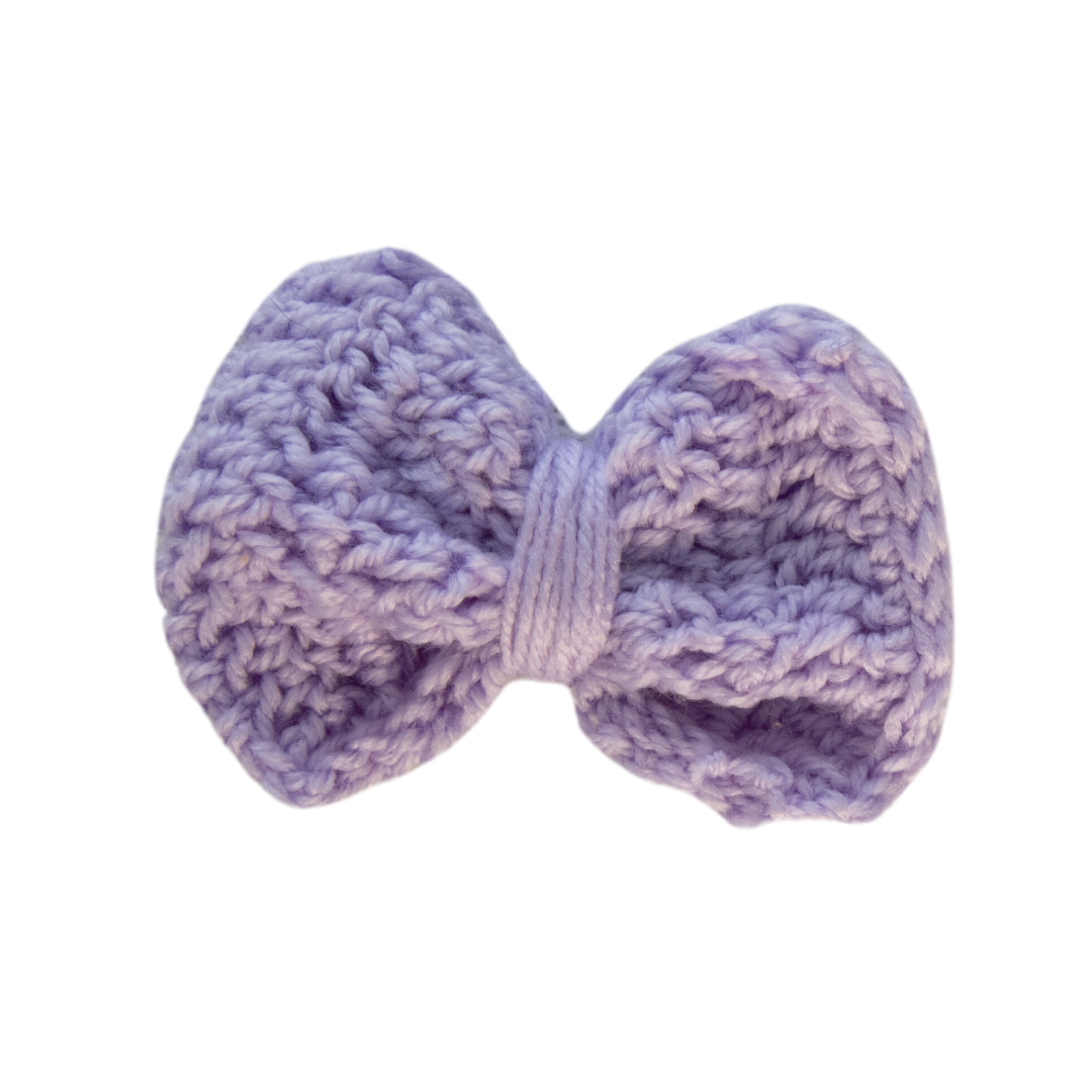 Lilac Crochet Bow Tie (Medium)