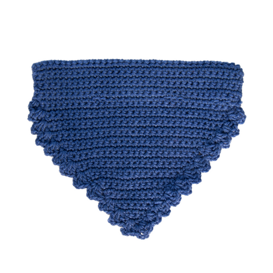 Royal Blue Crochet Bandana (Medium)