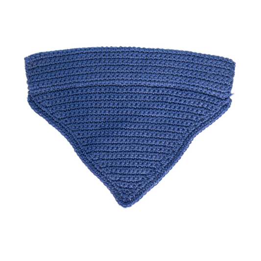 Royal Blue Crochet Bandana (Large)